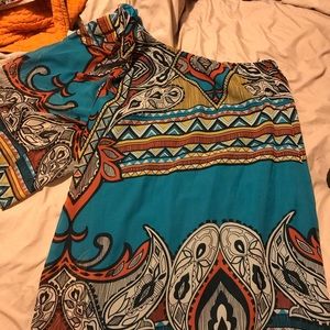 One arm bell sleeve dress